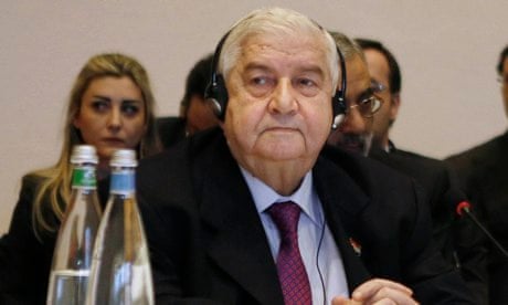 Syria's foreign minister, Walid al-Moallem