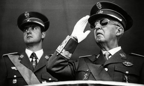 Francisco Franco with Juan Carlos de Borbon