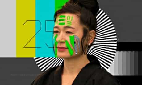A still from Hito Steyerl's How Not to Be Seen
