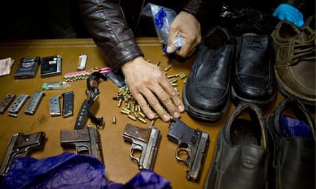 Weapons used by Taliban gunmen in Serena hotel attack in Kabul