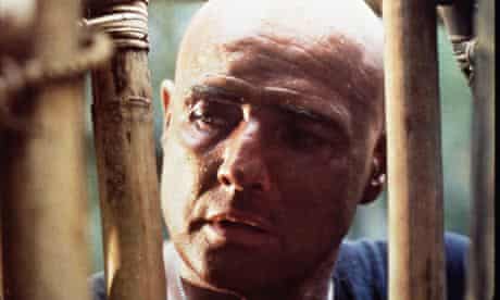 Marlon Brando as Colonel Kurtz in Francis Ford Coppola's film Apocalypse Now, inspired by Heart of D