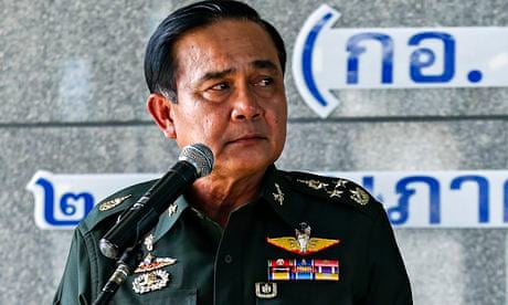 Thai army chief General Prayuth Chan-ocha speaks during a news conference