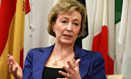 Andrea Leadsom in close up