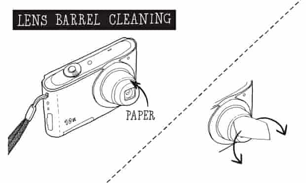 how to mend camera stuck lens