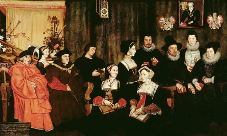 The 1593 copy of Hans Holbein's painting of Thomas More and his family attributed to Rowland Lockey