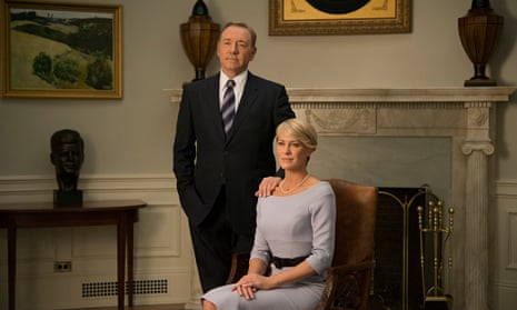 Kevin Spacey and Robin Wright in House of Cards, season three