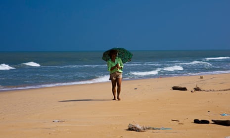 The beach at Kalpitiya in Sri Lanka, where there are plans for 10,000 hotel beds.