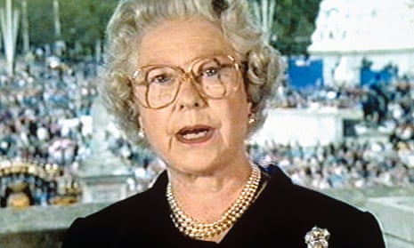 The Queen on television after the death of Diana