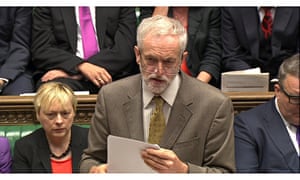 Jeremy Corbyn in parliament