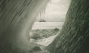 Grotto in an Iceberg by Herbert Ponting