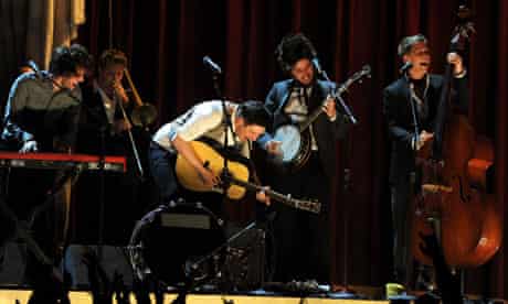 Mumford and Sons perform at the Grammys in 2011