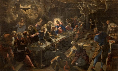 Tintoretto's The Last Supper (detail)