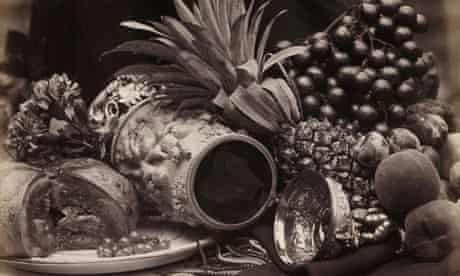 Roger Fenton's Still Life with Ivory Tankard and Fruit (detail)