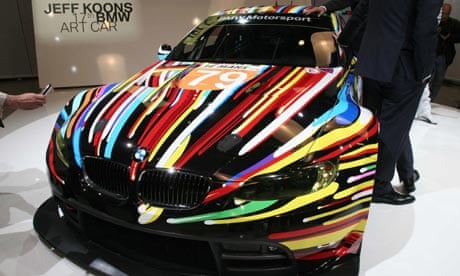 BMW art car designed by Jeff Koons