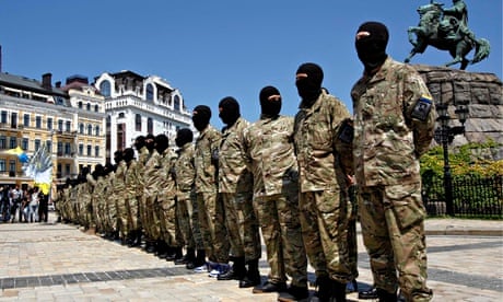 Ukrainian self-defence force in Kiev