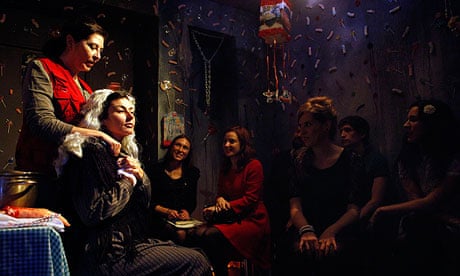Microtheatre for Money in a Madrid flat. Pop-up theatres have revitalised Spain's arts drama scene