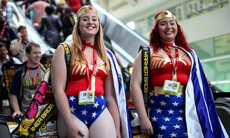 Fans dress as Wonder Woman at Comic-Con in San Diego, The world's largest comic festival. 