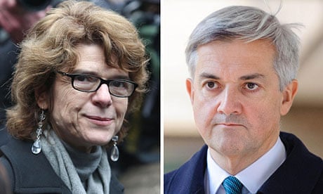 Vicky Pryce and her ex-husband Chris Huhne, who are starting eight-month prison terms.