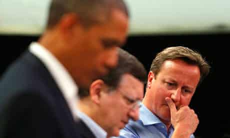 David Cameron, Barack Obama, José Manuel Barroso at launch of EU-US free trade talks