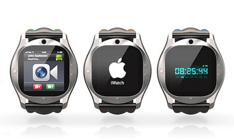 A designer's idea of what an iWatch might look like.