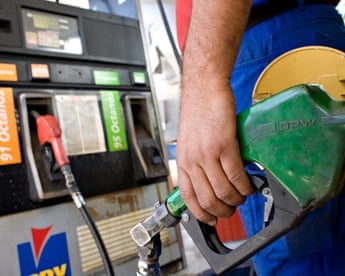 A petrol station in Caracas, Venezuela