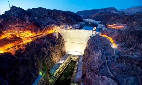 Hoover Dam at night