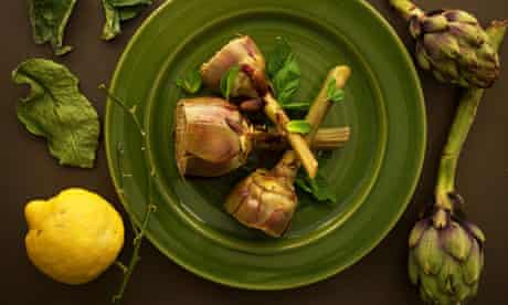 Gwyneth Paltrow’s artichokes with basil and mint. 
