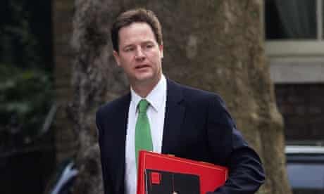 Nick Clegg arrives in Downing Street on 6 July 2010.