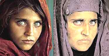 National Geographic photo of Afghan refugee Sharbat Gula 