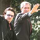 Bono with George Bush