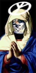Peter Kennard's Virgin Mary for Brightening Up London