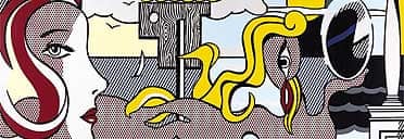 Detail from Figures in Landscape, Roy Lichtenstein, 1977
