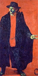Portrait of Henri Gaudier-Brzeska by Alfred Wolmark