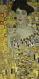 Detail from Klimt's 1907 portrait of Adele Bloch-Bauer