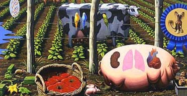 The Farm (detail), by Alexis Rockman