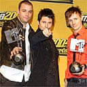Muse with their two MTV Europe music awards