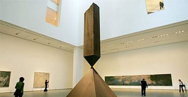 The revamped Moma, with Barnett Newman's Broken Obelisk in the foreground