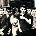 The original lineup of the Pogues