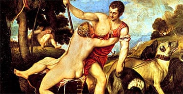 Detail from Titian's Venus and Adonis