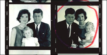 John F Kennedy with his wife and daughter by Jacques Lowe, 1960
