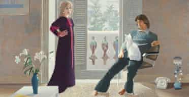 Mr and Mrs Clark and Percy 1970 by David Hockney