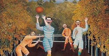 The Football Players by Henri Rousseau