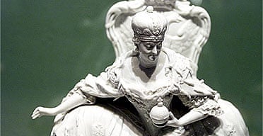 Statuette of Catherine the Great from the Inaugural exhibition of the Hermitage Rooms, Somerset House entitled Treasures of Catherine the Great