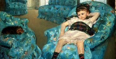 Mary Cassatt, Little Girl in a Blue Armchair