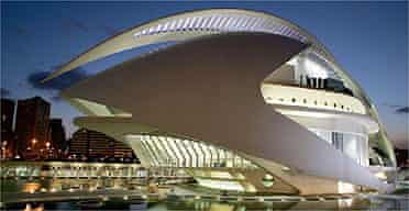 Santiago Calatrava's Palace of Arts and Sciences in Valencia, Spain Wednesday, Oct. 5, 2005