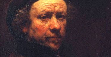 Detail from a Rembrandt self-portrait