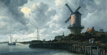 Detail from Windmill at Wijk bij Duurstede by Jacob van Ruisdael