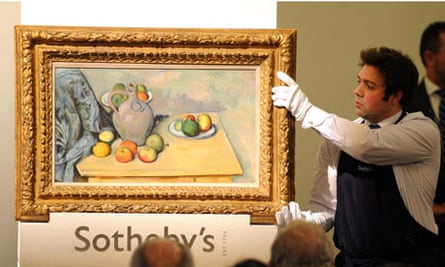 Pichet et Fruits by Paul Cezanne is auctioned at Sotheby's