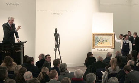 L'Homme qui Marche by Alberto Giacometti is sold at auction