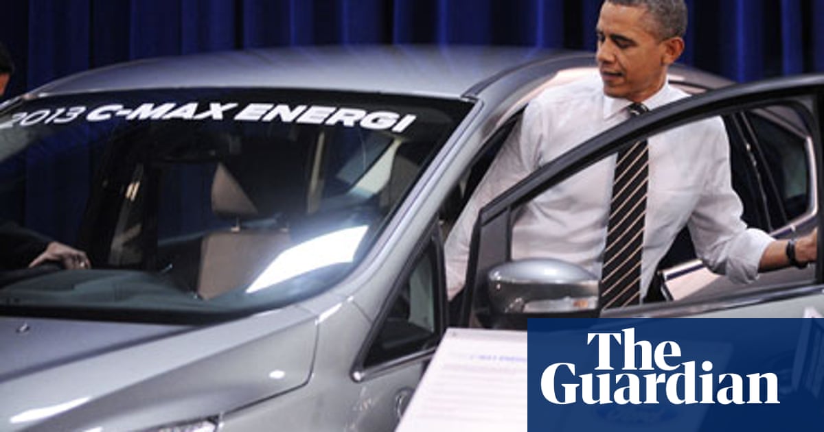 Obama Aims To Shunt Romney Off Road Over Us Auto Bailout Barack Obama The Guardian